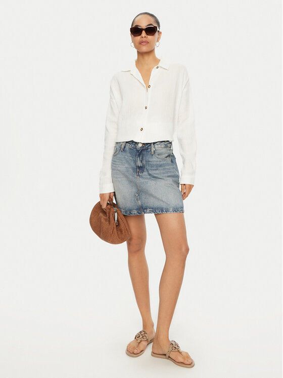 Roxy Roxy Camicia Morning Time ERJWT03613 Bianco Regular Fit