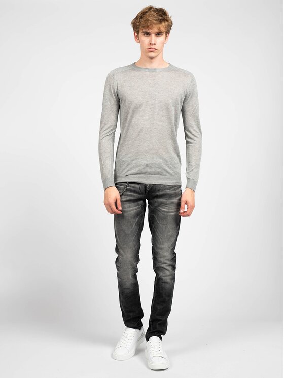 Antony Morato Antony Morato Sweter MMSW00763 YA100034 Szary Regular Fit