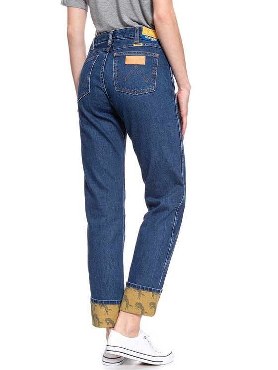 Wrangler Wrangler Jeansy BOYFRIEND Niebieski Loose Fit