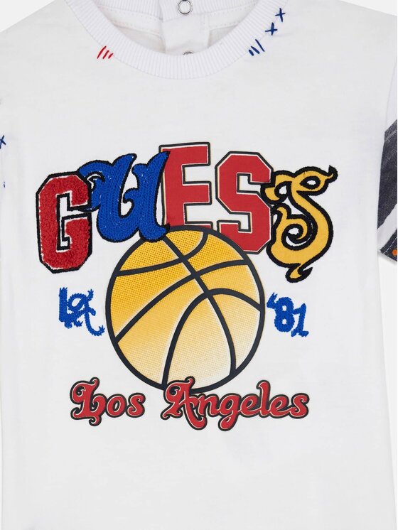 Guess Kids Guess Kids T-Shirt 183152 Biały Classic Fit