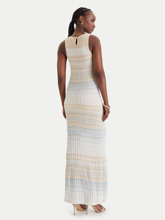 Guess Guess Φόρεμα υφασμάτινο W6GKAT Z0936 Μπεζ Regular Fit