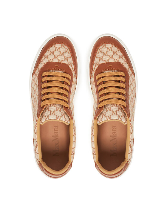 Max Mara Max Mara Sneakersy 2514761012600 Brązowy