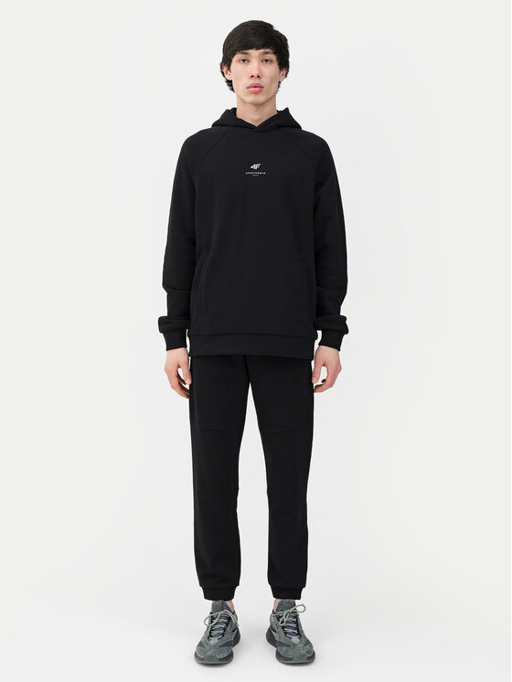 4F 4F Pantaloni da tuta 4FWSS24TTROM645 Nero Regular Fit