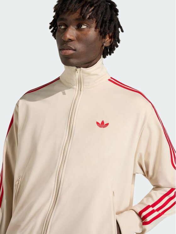 adidas adidas Bluza FIREBIRD Beżowy Loose Fit