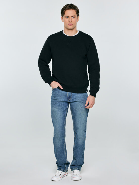 BIG STAR BIG STAR Bluza MARLTONES Czarny Basic Fit