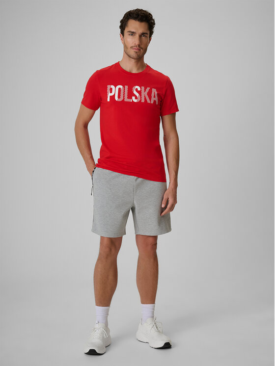4F 4F T-Shirt STREFA KIBICA Czerwony Regular Fit