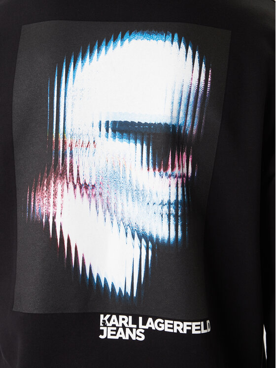 Karl Lagerfeld Jeans Karl Lagerfeld Jeans Majica dugih rukava B1M20052 Crna Regular Fit