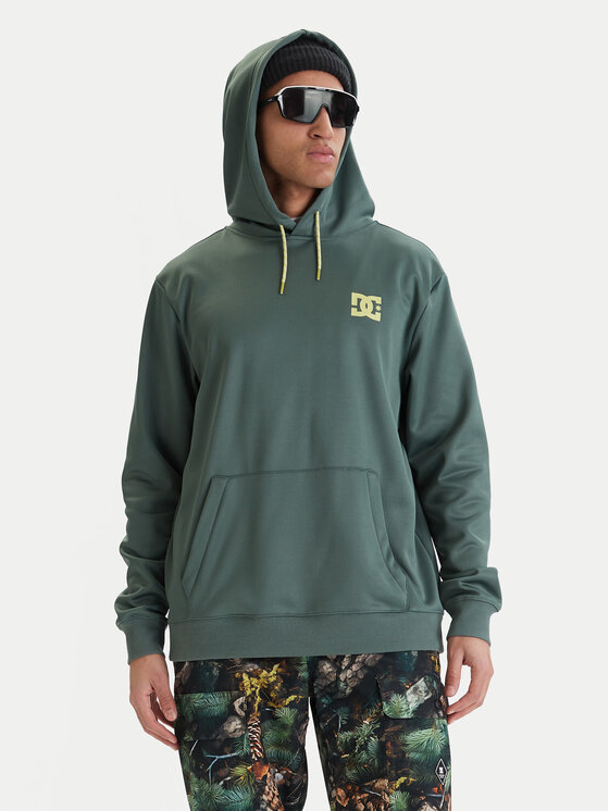 DC Shoes DC Shoes Світшот Twisted ADYFT03443 Зелений Regular Fit