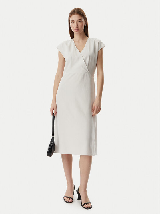 Calvin Klein Calvin Klein Haljina za svaki dan LV044F016G Svijetlo bež Regular Fit