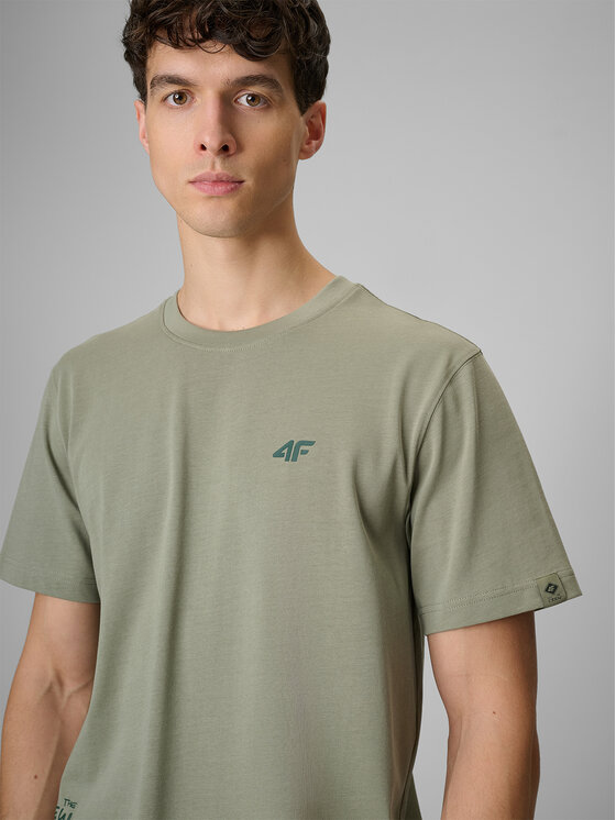 4F 4F T-Shirt NATURE’S TRAIL Khaki Regular Fit
