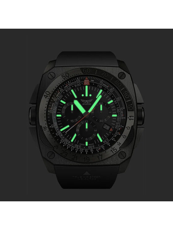 Aviator Aviator Zegarek M.2.30.5.216.6 Czarny