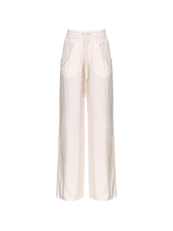 PINKO Pinko Spodnie dresowe PERDONO PANTALONE TWILL VISCOSA Różowy Regular Fit