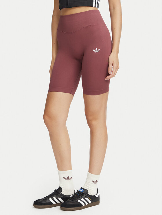 adidas adidas Pantaloni scurți ciclism Essentials Seamless IA4407 Roz închis Fitted Fit