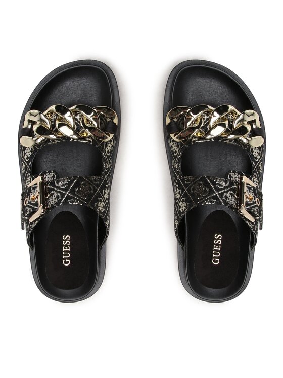 Guess Guess Šlepetės Fatema FL6FAT FAL03 Juoda