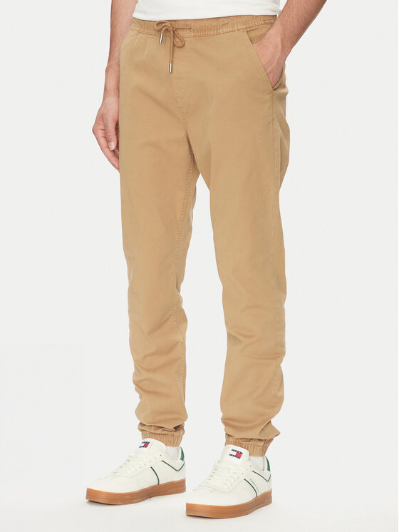 Tommy Jeans Tommy Jeans Joggers kalhoty Austin DM0DM20283 Béžová Slim Fit