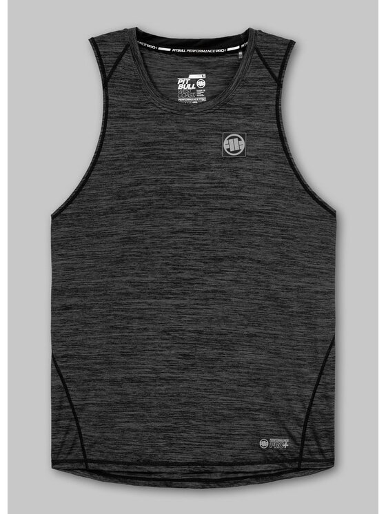 PITBULL PITBULL Tank top New Logo Szary Slim Fit