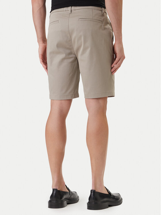 Calvin Klein Calvin Klein Bavlnené šortky LV04LF601G Kaki Regular Fit