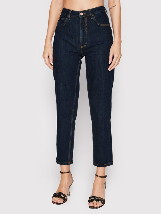 Guess Guess Džinsi W2YA21 D4NH4 Tumši zils Tapered Leg