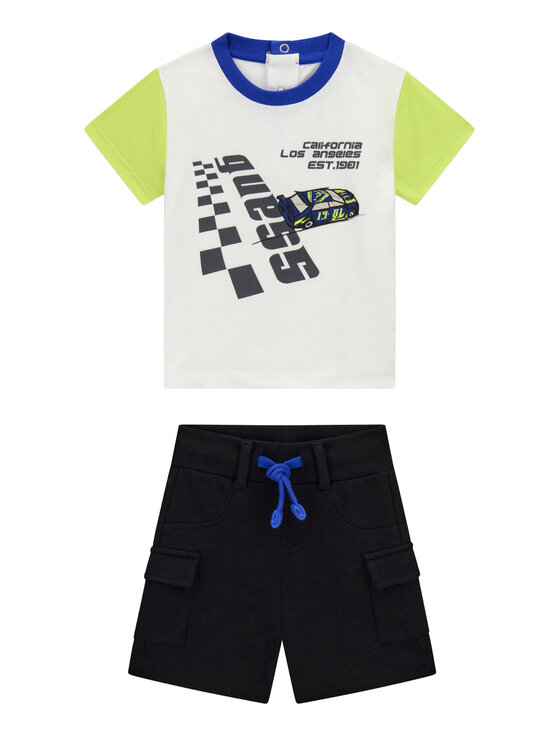 Guess Set tricou și pantaloni scurți sport I6RG01 K8HM4 Colorat Regular Fit