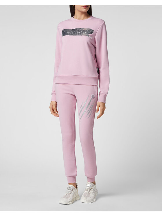 Plein Sport Plein Sport Longsleeve 3155 Fioletowy Regular Fit