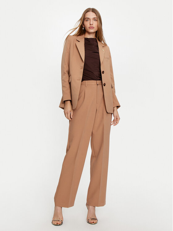 U.S. Polo Assn. U.S. Polo Assn. Pantaloni di tessuto WUP0776 Beige Regular Fit