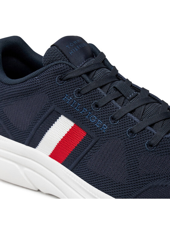 Tommy Hilfiger Tommy Hilfiger Laisvalaikio batai Modern Runner Knit Evo Ess FM0FM05245 Tamsiai mėlyna