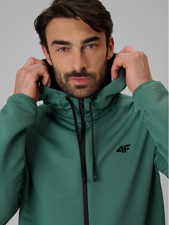 4F 4F Bluza techniczna NO LIMITS Turkusowy Regular Fit