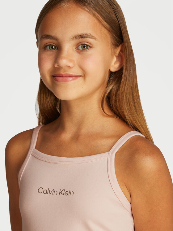 Calvin Klein Jeans Calvin Klein Jeans Letní šaty IG0IG02909 Růžová Slim Fit