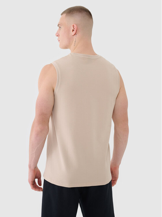4F 4F T-Shirt 4FRSS25TSLEM233-83 Brązowy Active Fit
