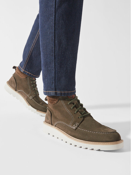 Clarks Clarks Puszābaki Barnes Mid 261673137 Pelēks