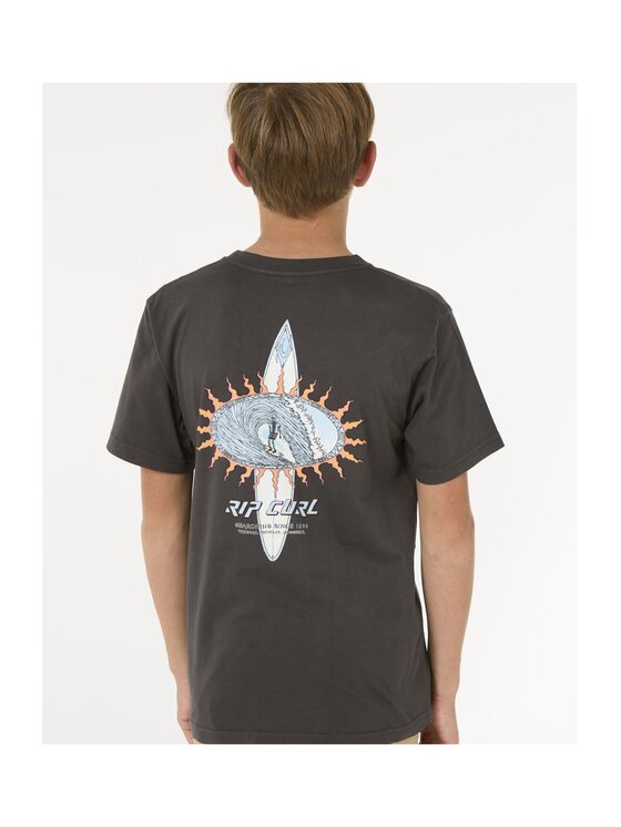 Rip Curl Rip Curl T-Shirt Raw Energy Skull Tee -Boy Czarny Relaxed Fit
