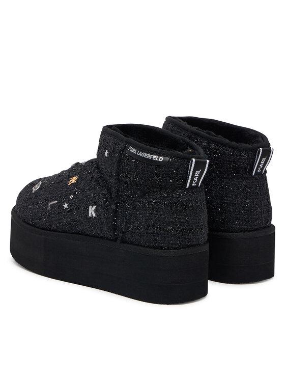 KARL LAGERFELD KARL LAGERFELD Sněhule Thermo Charms & Studs KL48524B Černá