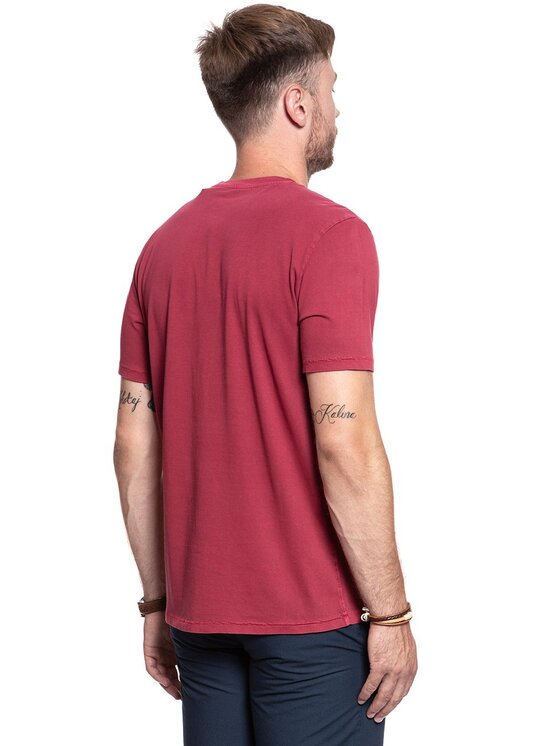 Mustang Mustang T-shirt ALEX C PRINT Rosso Regular Fit