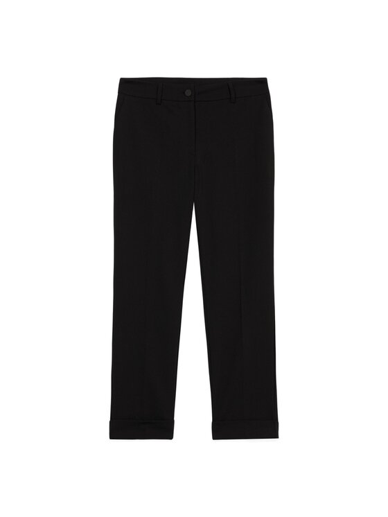 Oltre Oltre Spodnie materiałowe P287R008384N033 Czarny Regular Fit