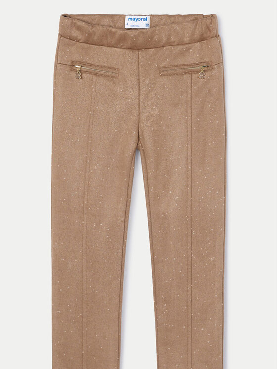 Mayoral Mayoral Pantaloni di tessuto 4545 Marrone Regular Fit
