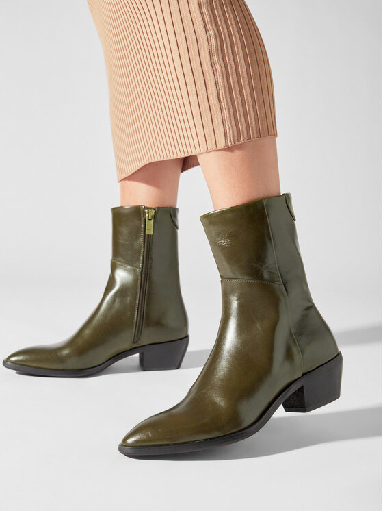 Gant Gant Botki St Broomly Mid Boot 27541375 Zielony
