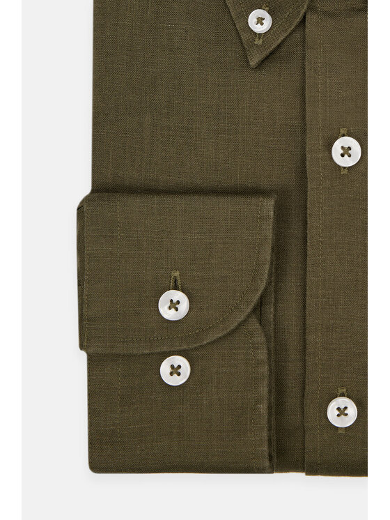 Lancerto Lancerto Koszula Enola KO073123000023 Zielony Slim Fit