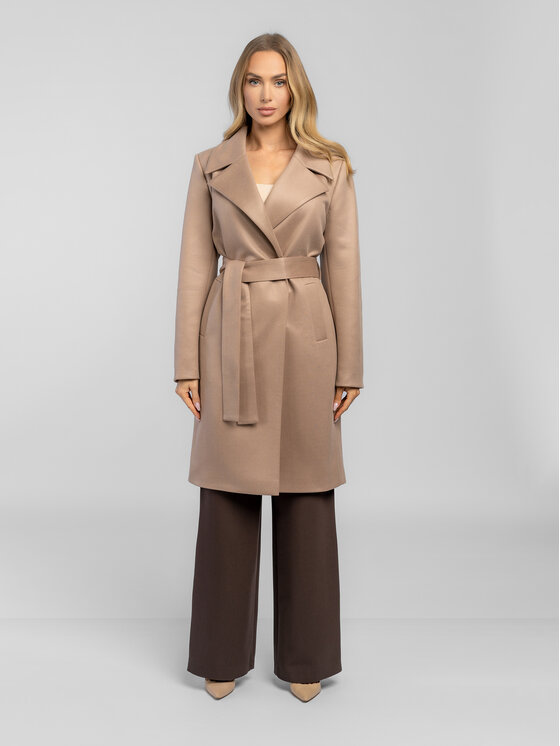 Salme Salme Prechodný kabát Veronica Hnedá Regular Fit