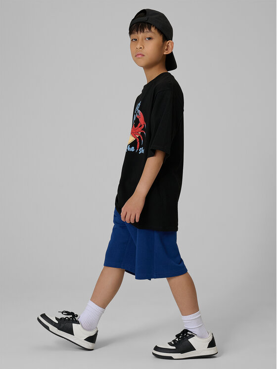 4F 4F Szorty sportowe WAVE RIDERS CLUB Granatowy Loose Fit