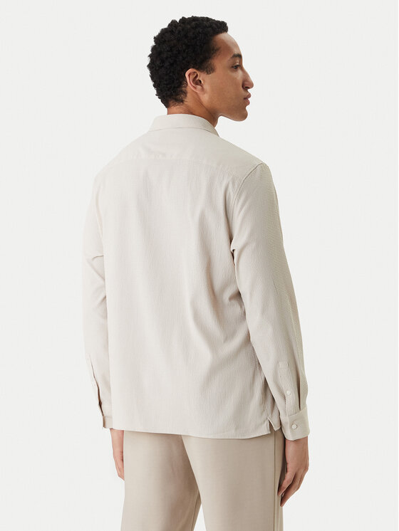 Calvin Klein Calvin Klein Риза LV04LF108G Бежов Classic Fit