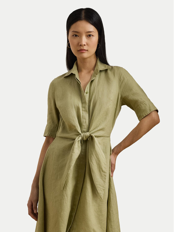 LAUREN RALPH LAUREN LAUREN RALPH LAUREN Košilové šaty 200905667015 Zelená Regular Fit