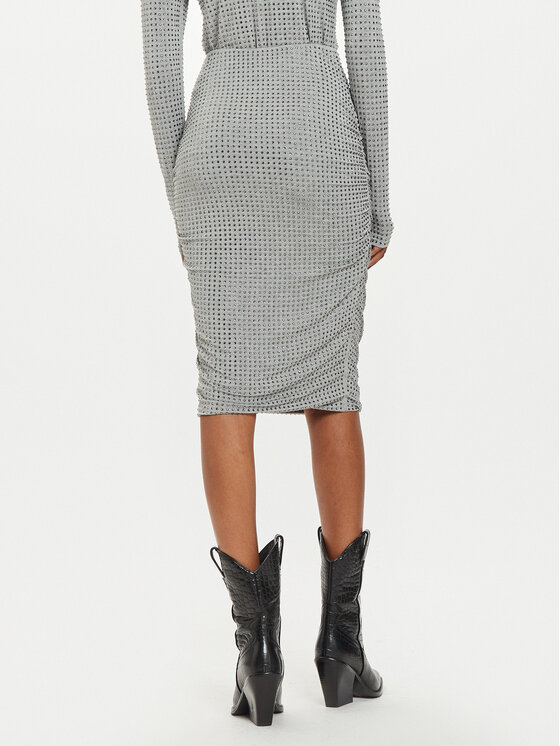 PINKO PINKO Пола тип молив Kedrin 104454 A2B4 Сив Slim Fit
