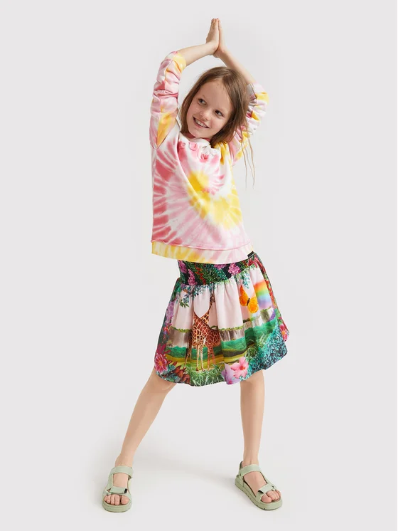 Desigual Trapezförmiger Rock Suecia 22SGFW01 Bunt Regular Fit