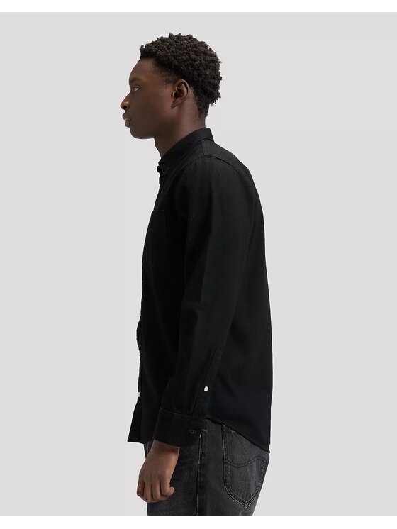 Lee Lee Koszula BUTTON DOWN Czarny Regular Fit