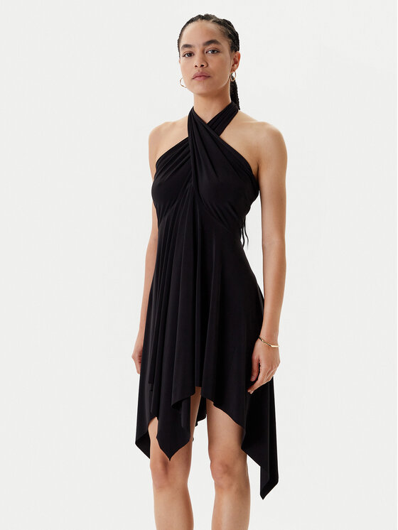 NORMA KAMALI NORMA KAMALI Koktélruha KK1253PL213001 Fekete Slim Fit