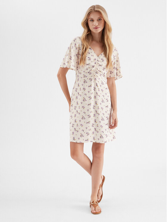 ONLY ONLY Sukienka codzienna 15299142 Écru Regular Fit