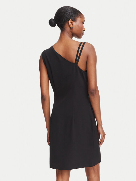 Guess Guess Коктейлна рокля W6YK28 W2938 Черен Regular Fit