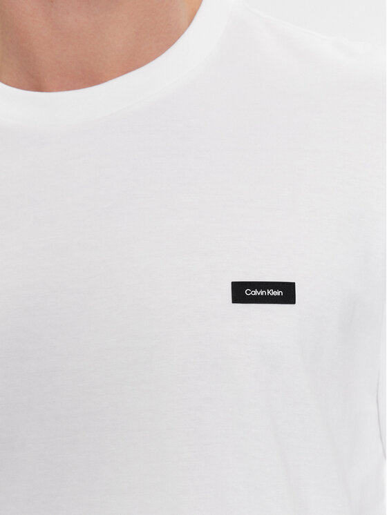 Calvin Klein Calvin Klein Longsleeve K10K111847 Biały Regular Fit