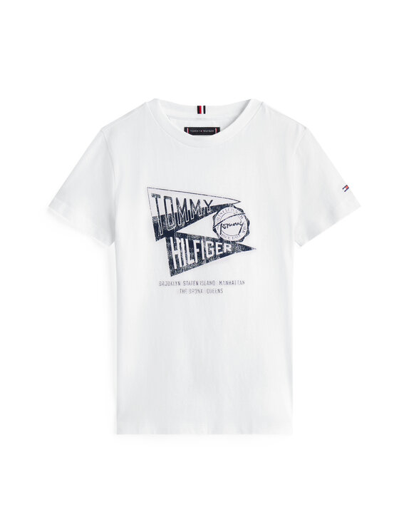 Tommy Hilfiger Tommy Hilfiger Póló Graphic KB0KB09719 Fehér Regular Fit