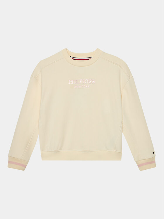 Tommy Hilfiger Tommy Hilfiger Суитшърт Monotype KG0KG07722 D Бежов Relaxed Fit